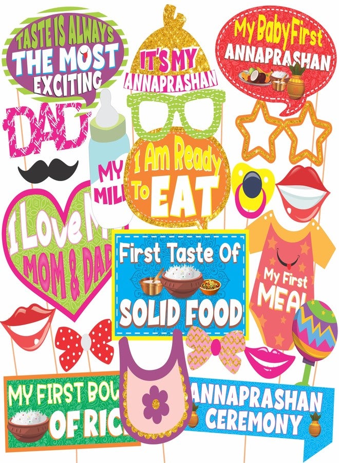 ووبوكس مجموعة أدوات تزيين حفل أنابراشان للأطفال من ووبوكس، والتي تتضمن دعائم حفل أنابراشان للأطفال، وراية أنابراشان، وستارة خلفية من رقائق معدنية، وأدوات تزيين حفل الأرز (مجموعة من 44 قطعة))FP5760 - Image 5